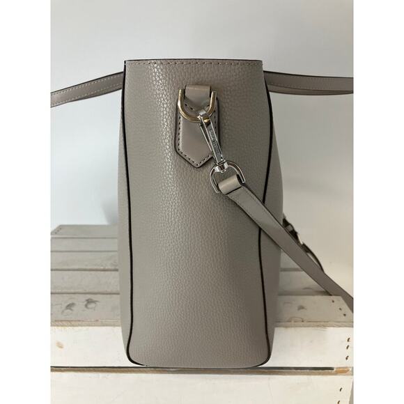 MICHAEL KORS TWO WAY GRAY PEBBLED CROSSBODY TOTE BAG - Picture 2 of 16